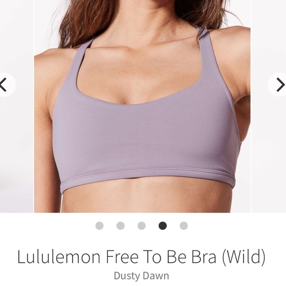 lululemon athletica Other - Lululemon free to be wild bra in dusty dawn EUC!!